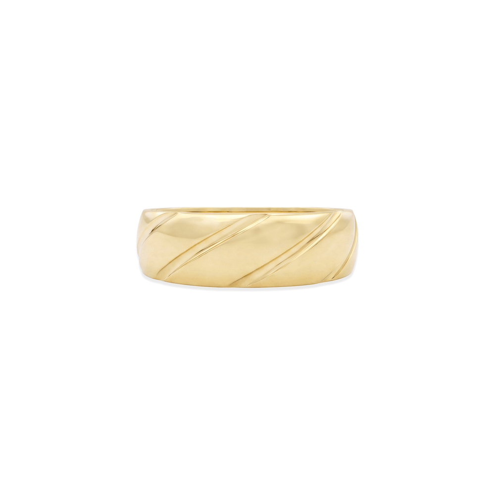 18K Gold Golden Drift Band Ring