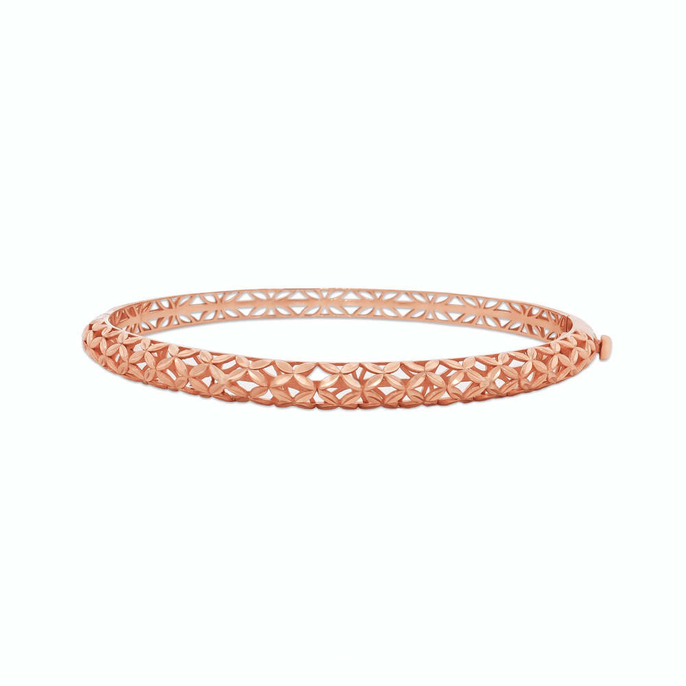 Gold Jewellery Rosé GeoMesh Bangle