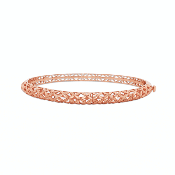 Gold Jewellery Rosé GeoMesh Bangle