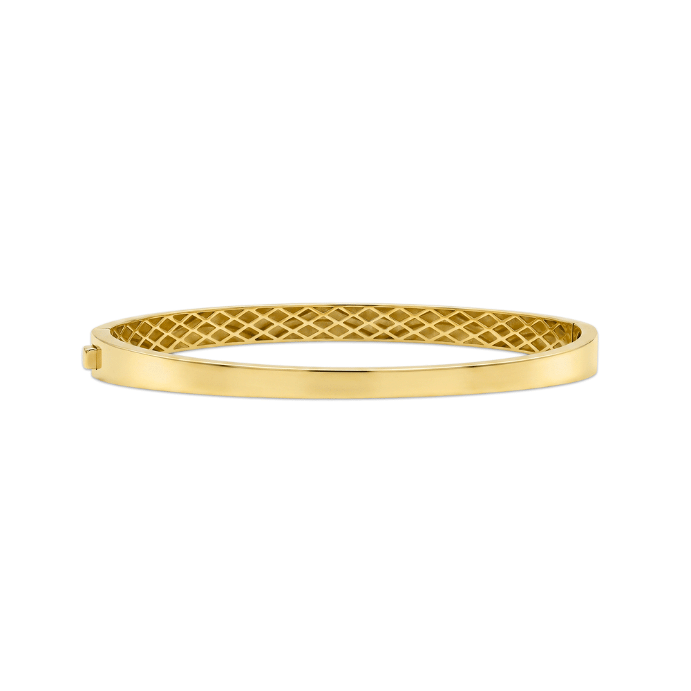 Gold Jewellery Zigzag Radiance Gold Bangle