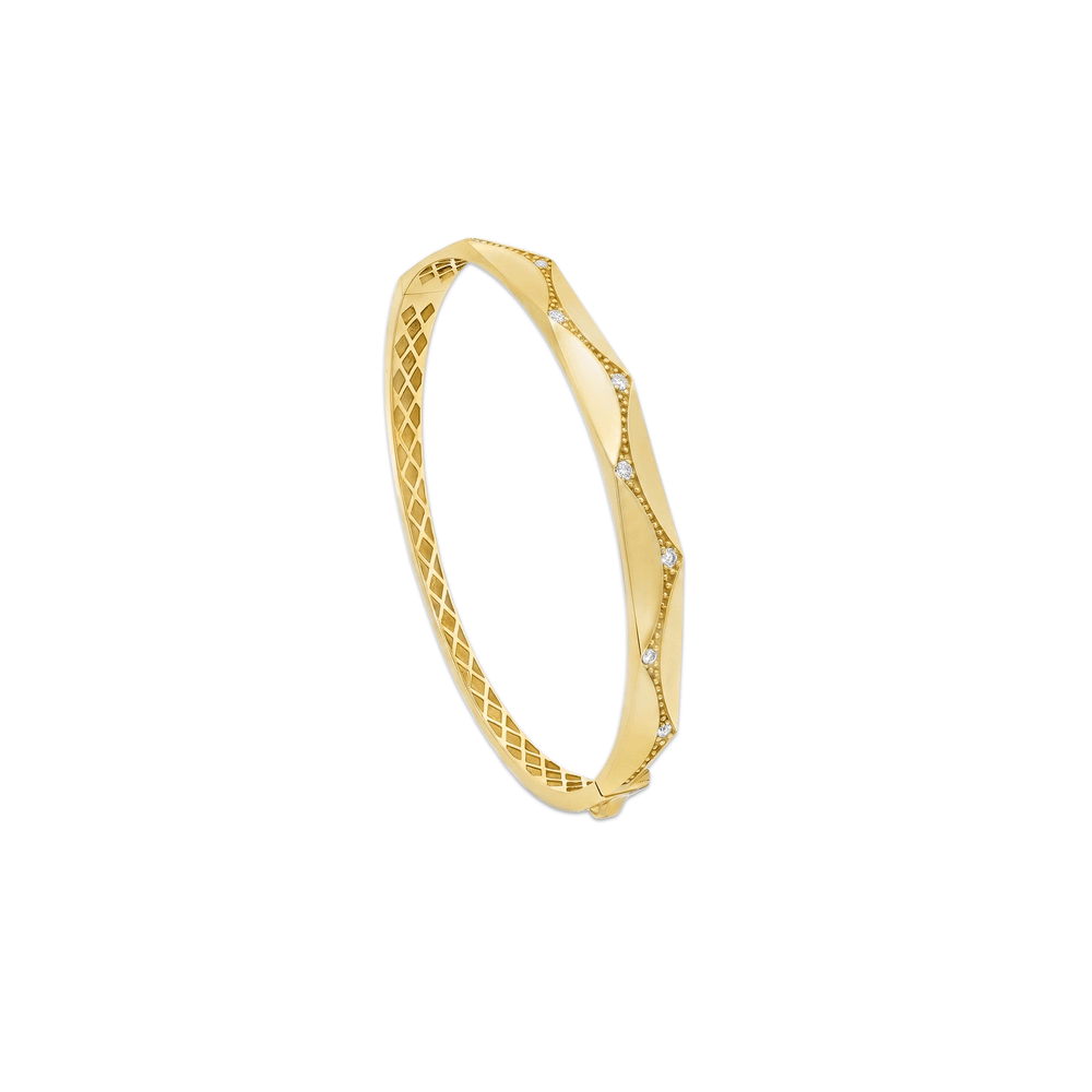 Gold Jewellery Zigzag Radiance Gold Bangle