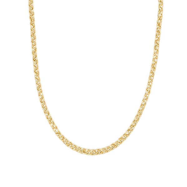 Diamond Cut Gold Chain Necklace – 18K Gold | Flashy Jewellery