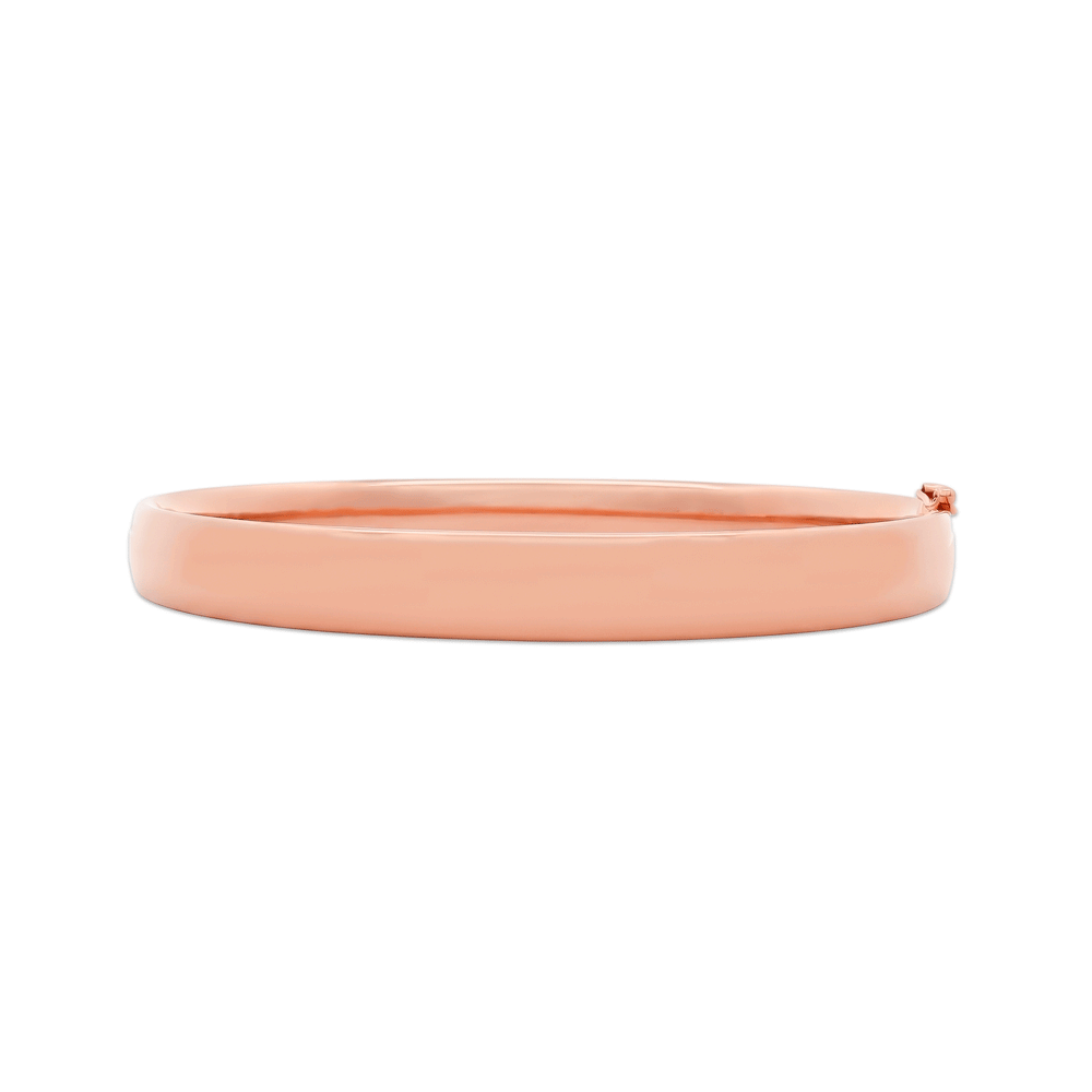 Gold Jewellery Rosé Glide Bangle in 18K Rose Gold