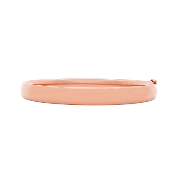 Gold Jewellery Rosé Glide Bangle in 18K Rose Gold