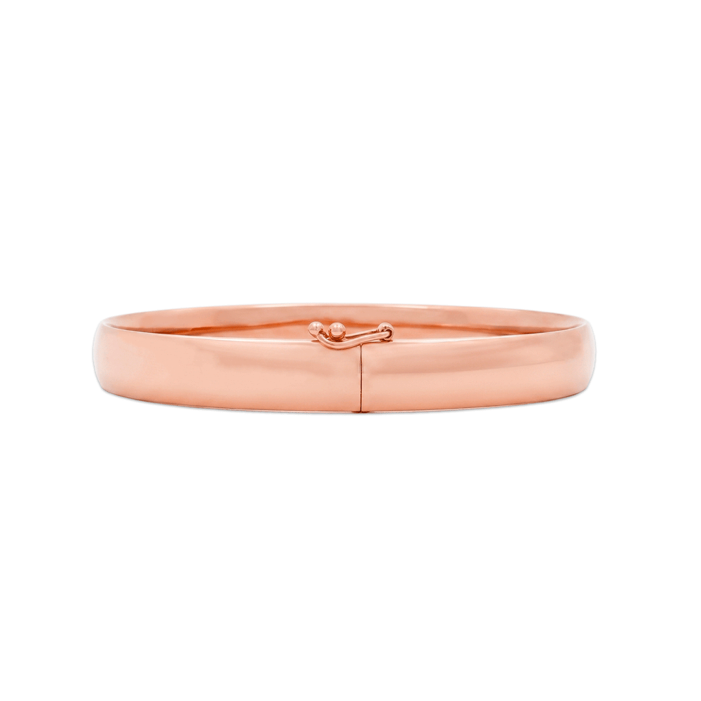 Gold Jewellery Rosé Glide Bangle in 18K Rose Gold