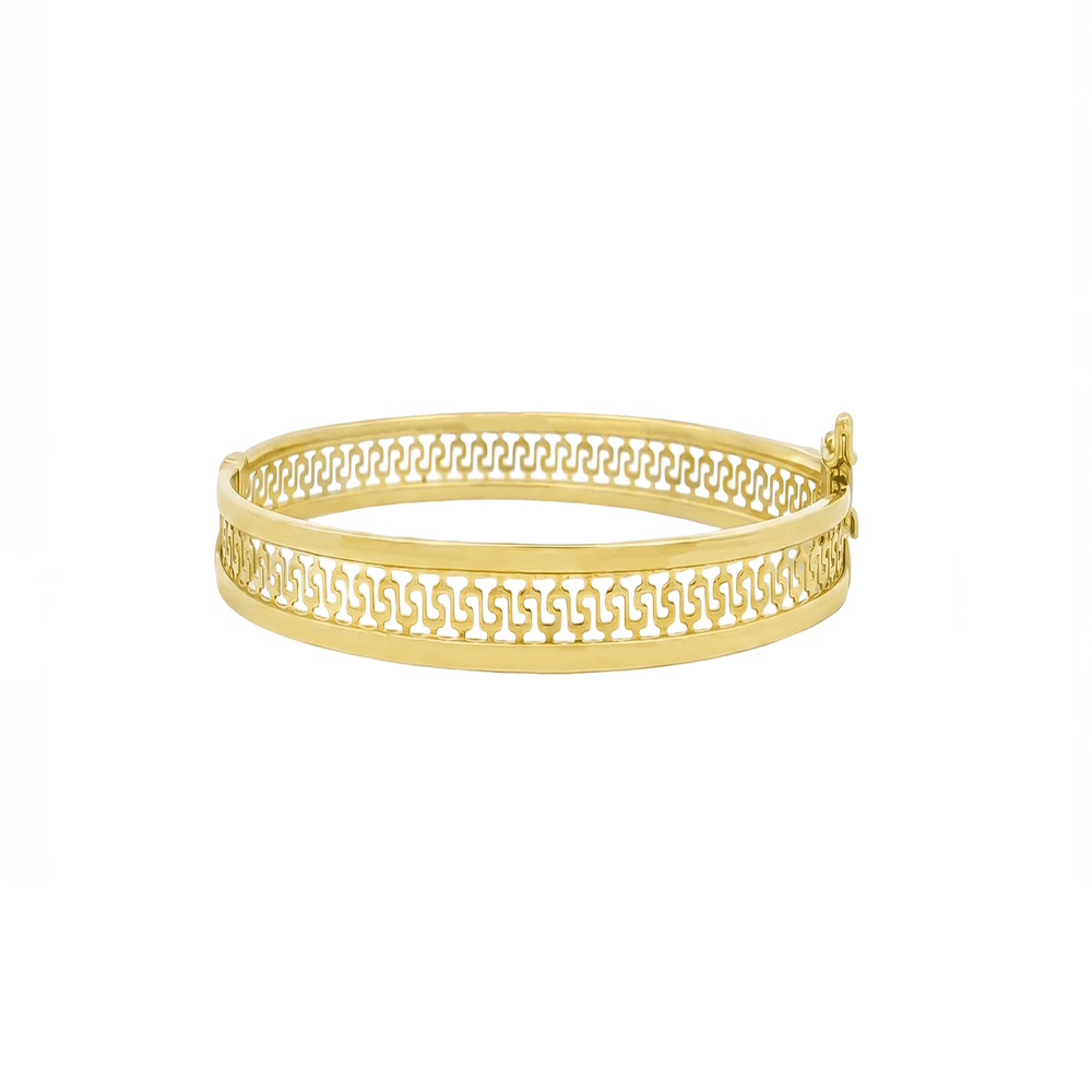 Gold Jewellery Lattice Goldwork Bangle