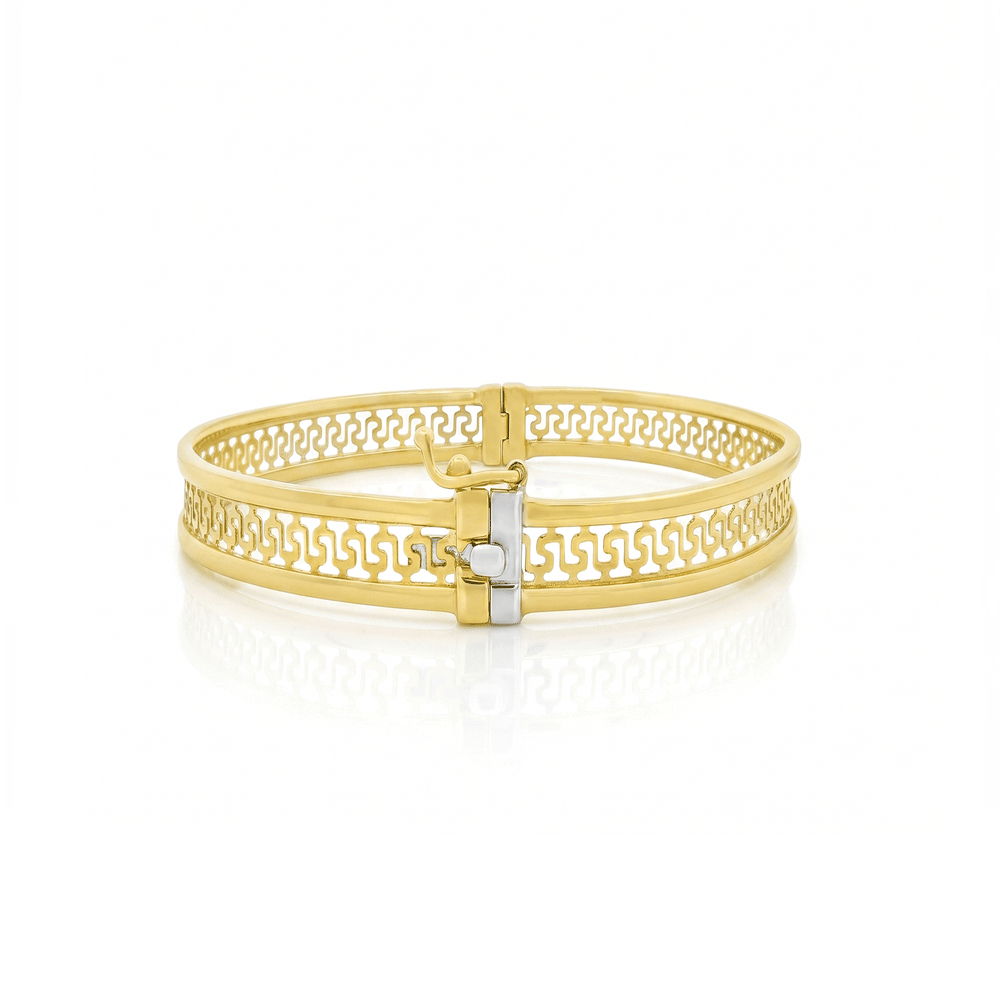 Gold Jewellery Lattice Goldwork Bangle