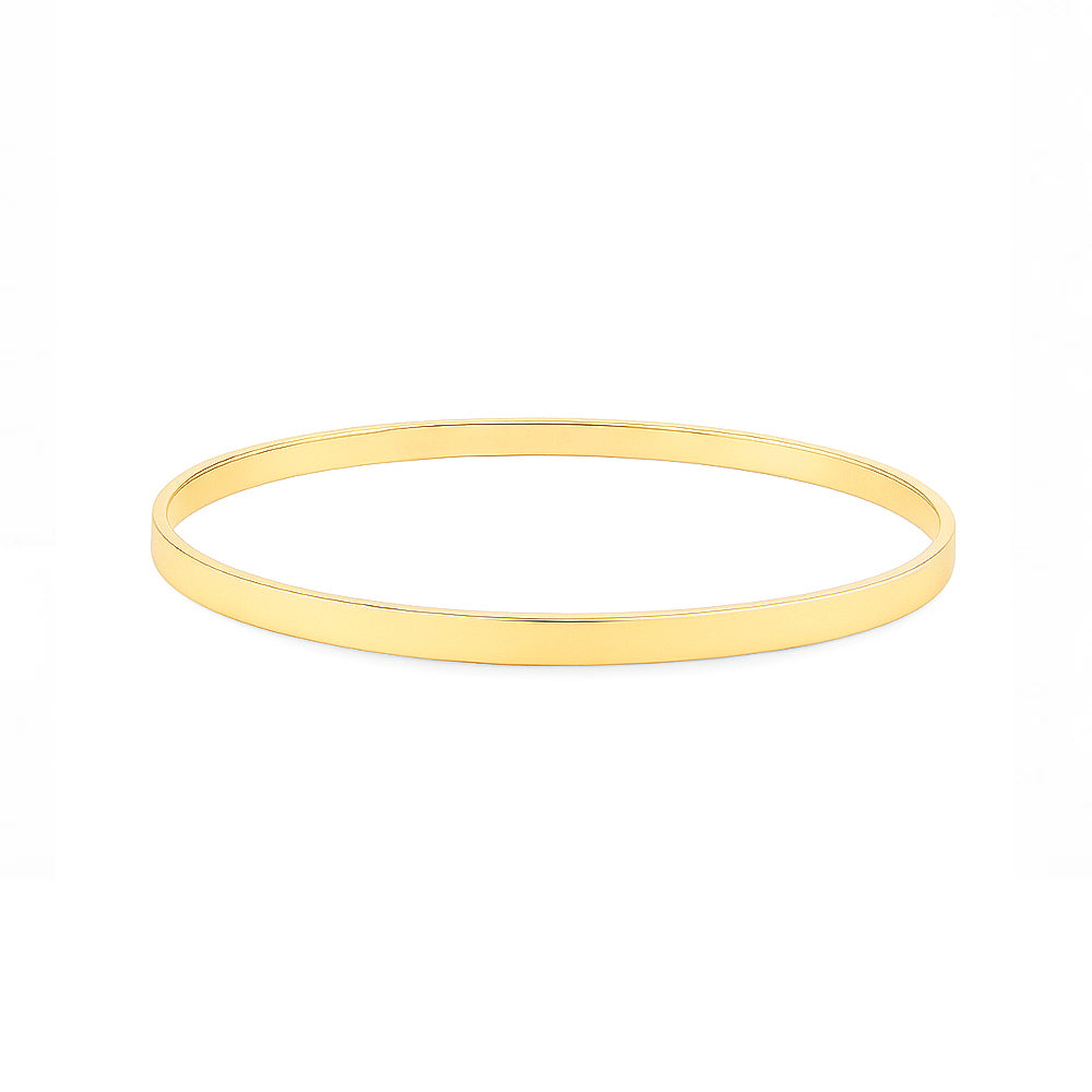 18K Gold Bangle – High Polish Finish