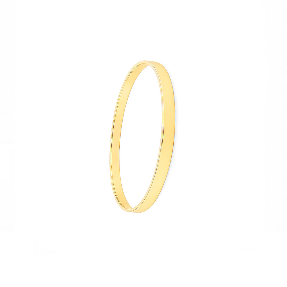 18K Gold Bangle – High Polish Finish