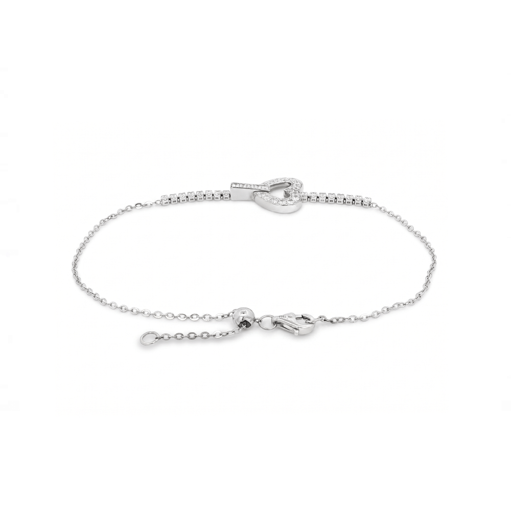 Natural Diamond Pavé Heart Bracelet