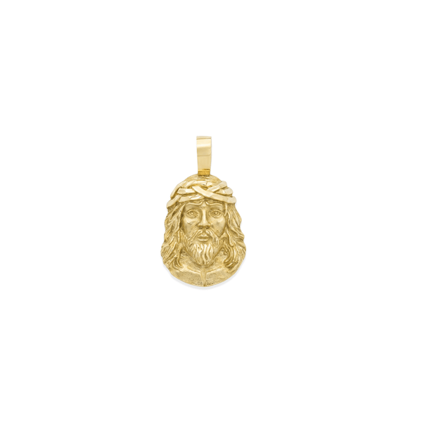 18K Gold Golden Divine Majesty Jesus Pendant