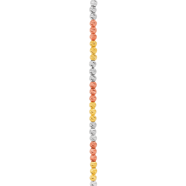 Gold Jewellery Tri-Tone Radiance Strand Necklace | 18K Gold hover