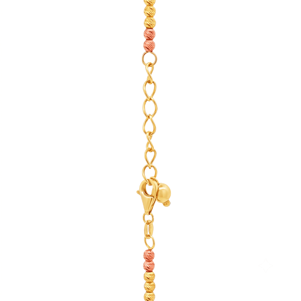 Gold Jewellery Tri-Tone Radiance Strand Necklace | 18K Gold