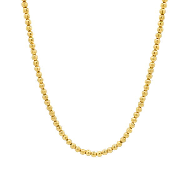 Gold Jewellery Regal Bead Line | 18K Gold Necklace