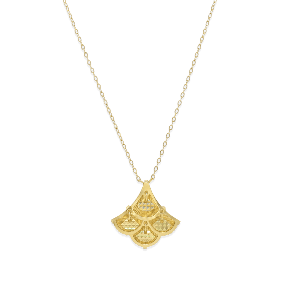 Aurora Fanburst Pendant Necklace