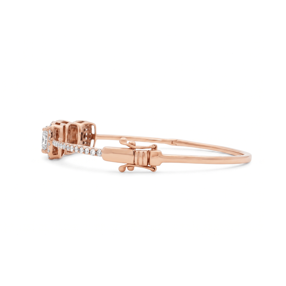 Natural Diamond Triad Radiance Diamond Bangle
