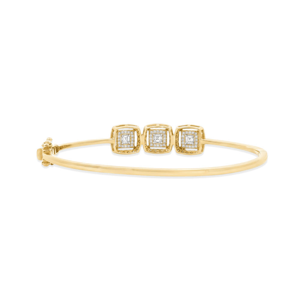 Natural Diamond Triad Radiance Diamond Bangle