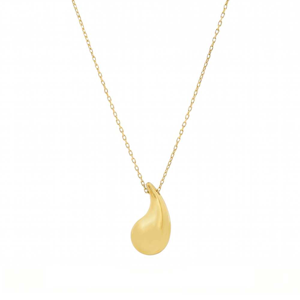 Gold Jewellery Liquid Gold Droplet Pendant