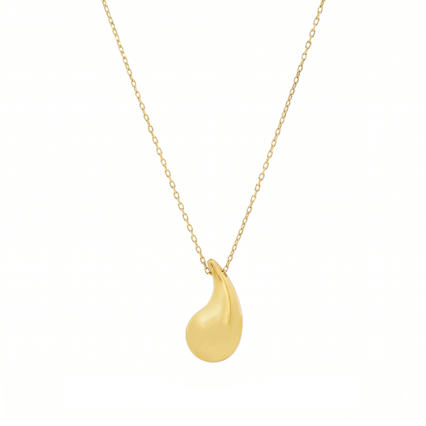 Gold Jewellery Liquid Gold Droplet Pendant