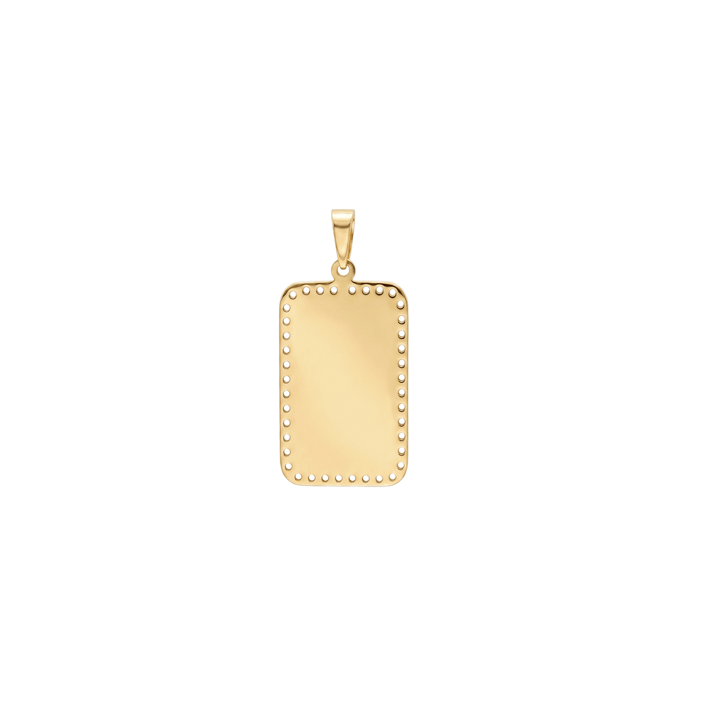 Golden 18K Divine Script Gold Pendant