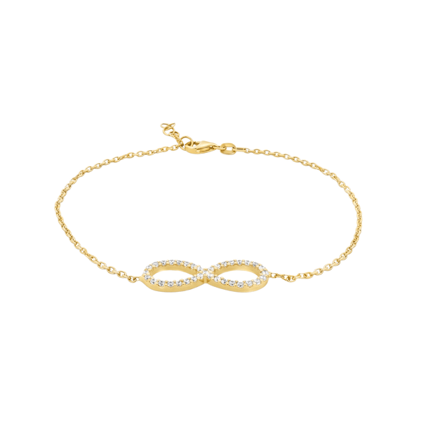 18K Gold Infinite Grace CZ Bracelet