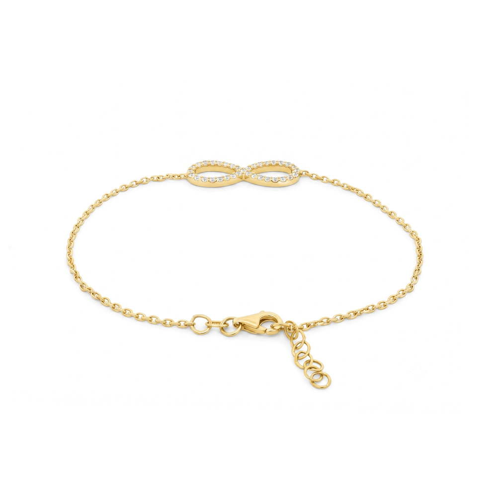 18K Gold Infinite Grace CZ Bracelet