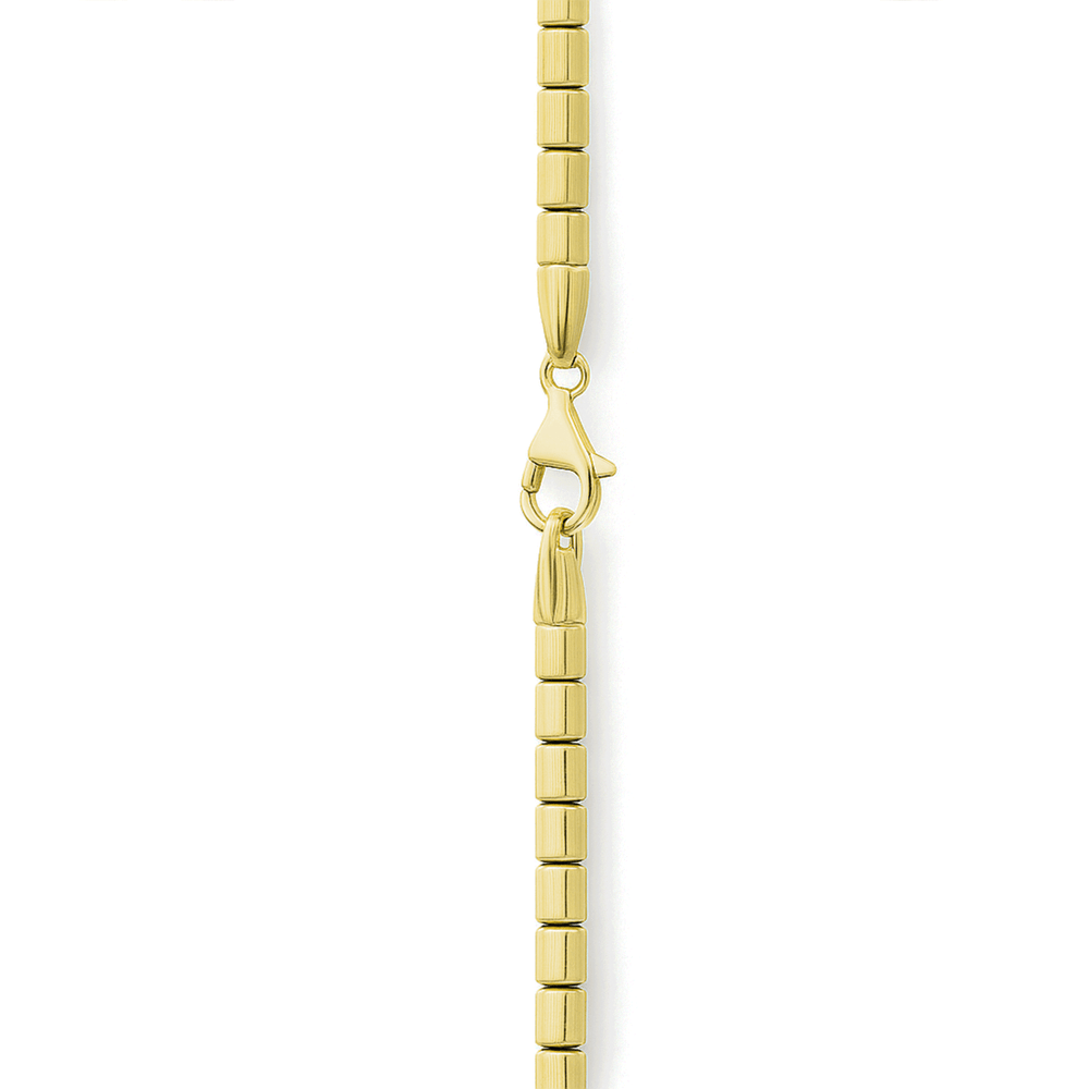 18k Gold Beaded Chain Necklace – Luxury Gold Jewellery