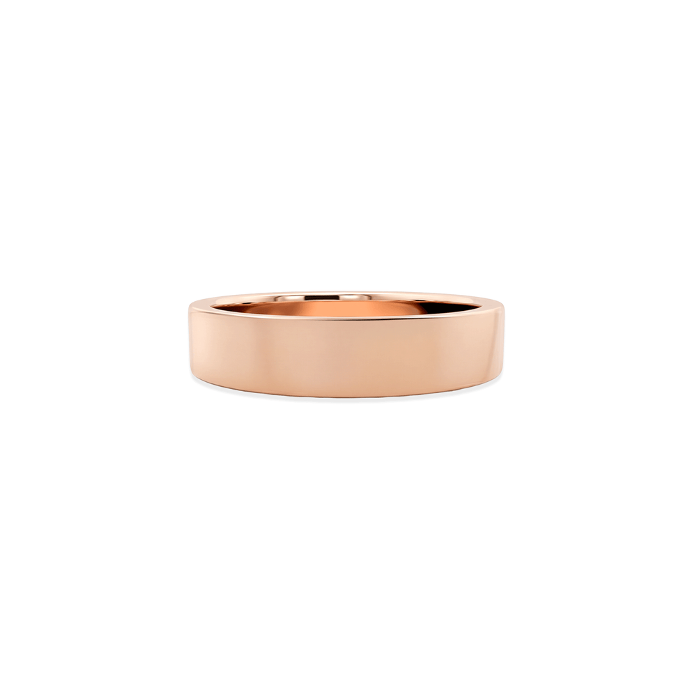 Ember Gold Men’s Band – 14K Rose Gold Ring