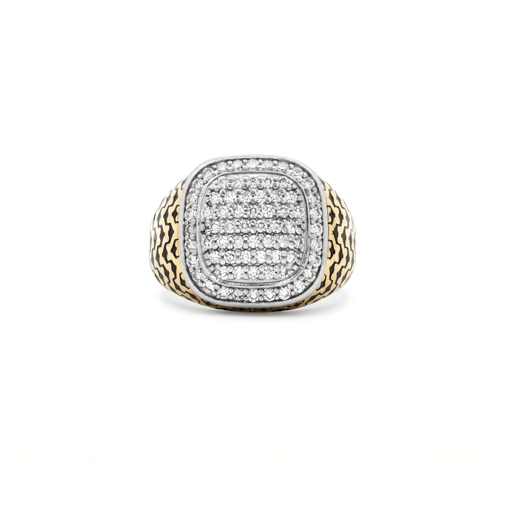 Natural Diamond Blackforge Crown Ring