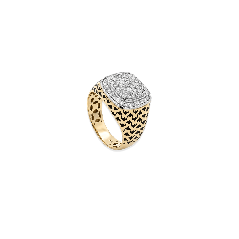 Natural Diamond Blackforge Crown Ring