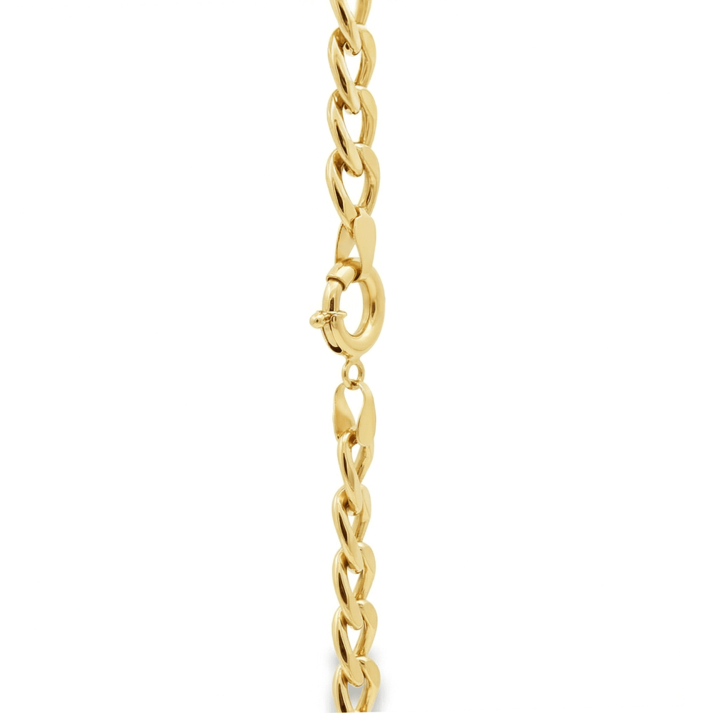 18K Gold Cuban Chain Necklace – Luxury High Polish Finish