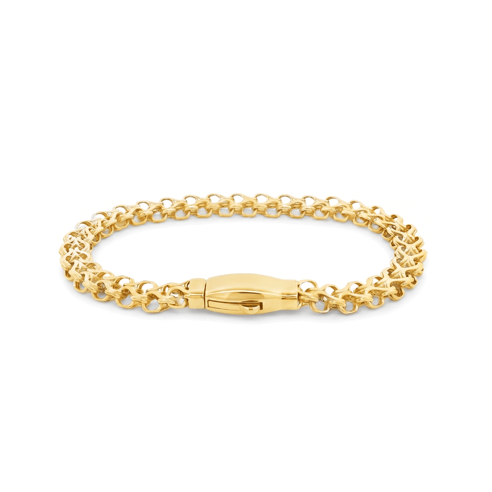 Gold Jewellery Rolo Chain Bracelet