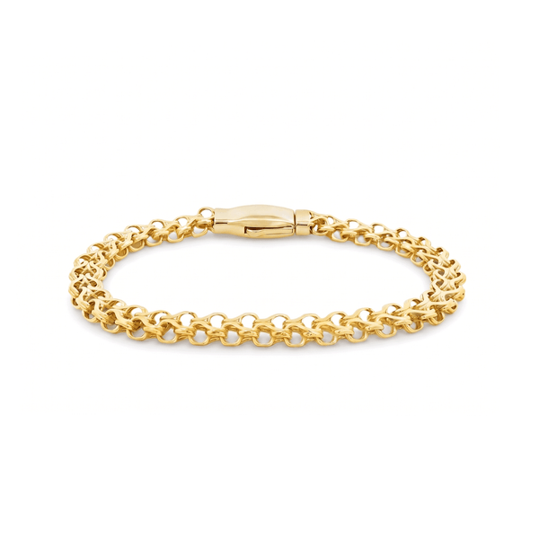Gold Jewellery Rolo Chain Bracelet