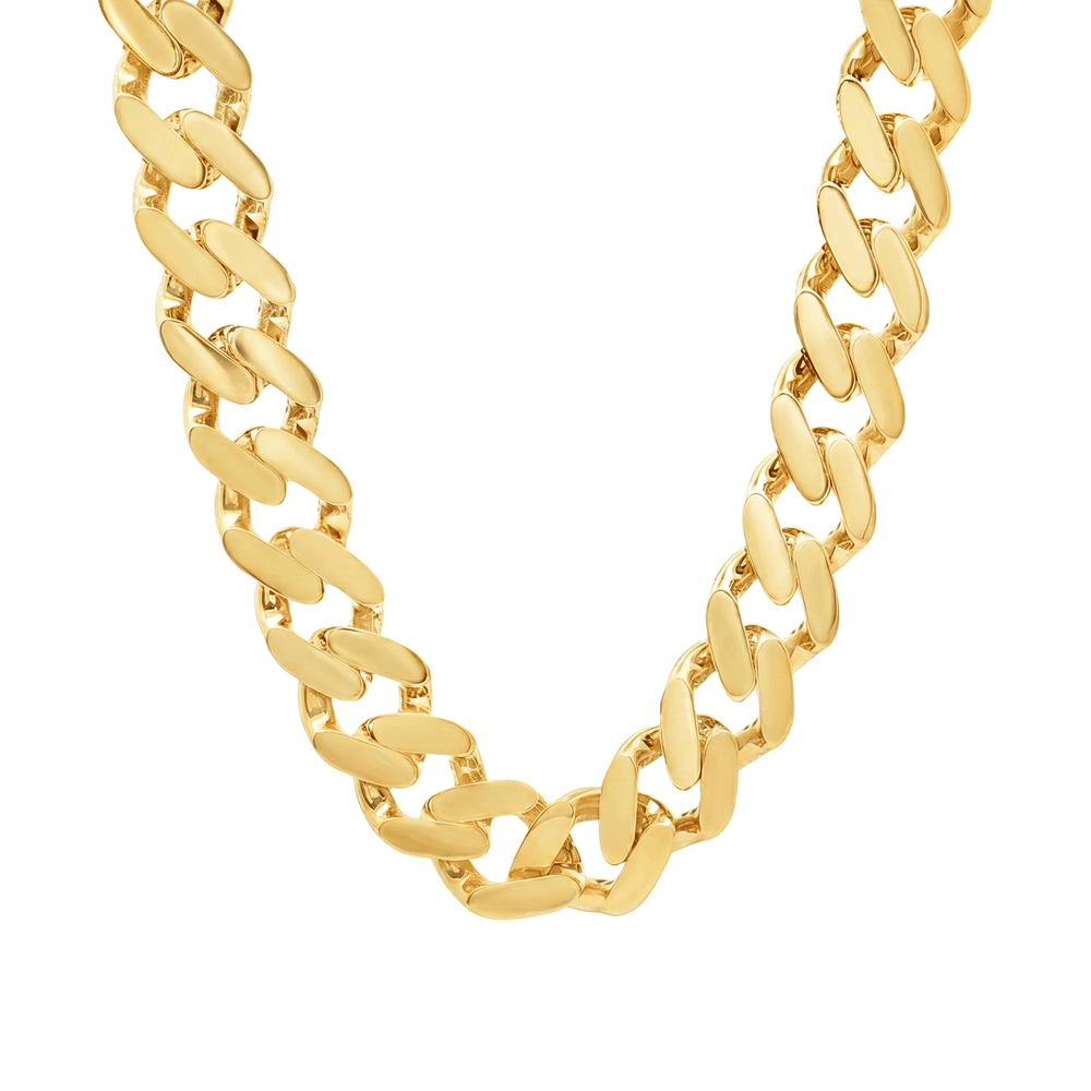 Gold Jewellery Monaco Chain – 18K Gold Luxury Necklace