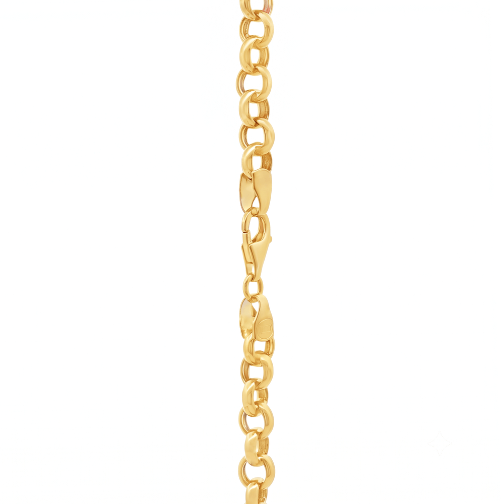 18K Gold Radiant Roundlink Necklace