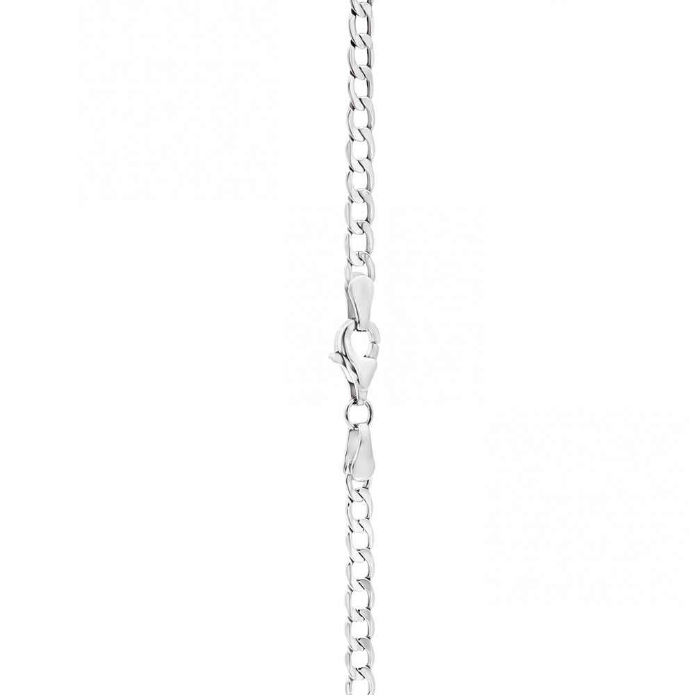 18K White Gold Urban Curb Chain Necklace