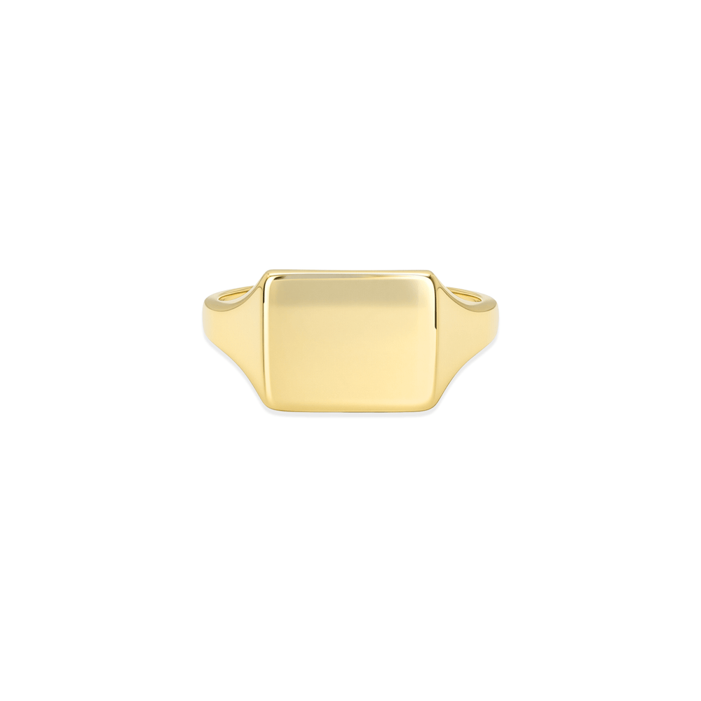 The RectaGold Signet Ring | 18K Gold Ring