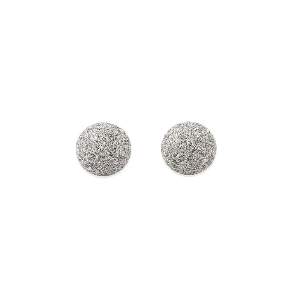 Gold Jewellery Textured Dome Stud Earrings