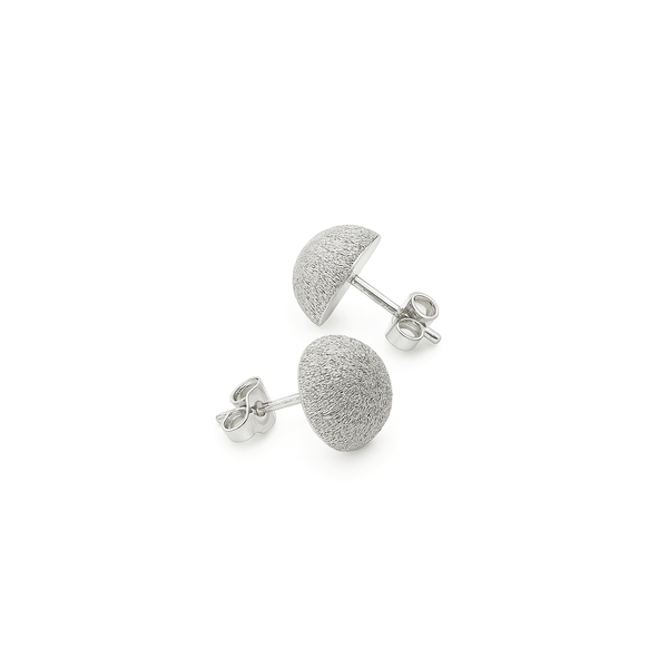 Gold Jewellery Textured Dome Stud Earrings hover