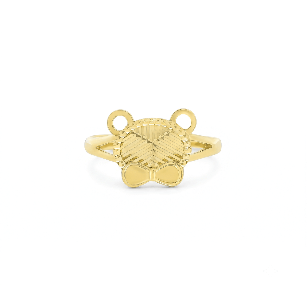 18K Gold HoneyBear Crest Ring