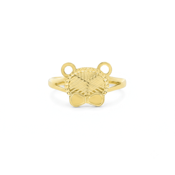 18K Gold HoneyBear Crest Ring