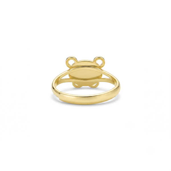 18K Gold HoneyBear Crest Ring hover