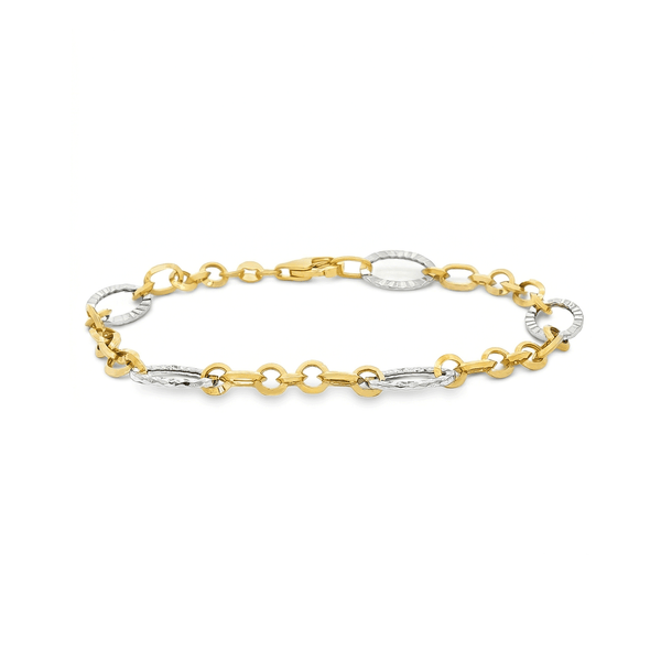 18K Gold Link Bracelet – Luxury High-Polish Gold Bracelet