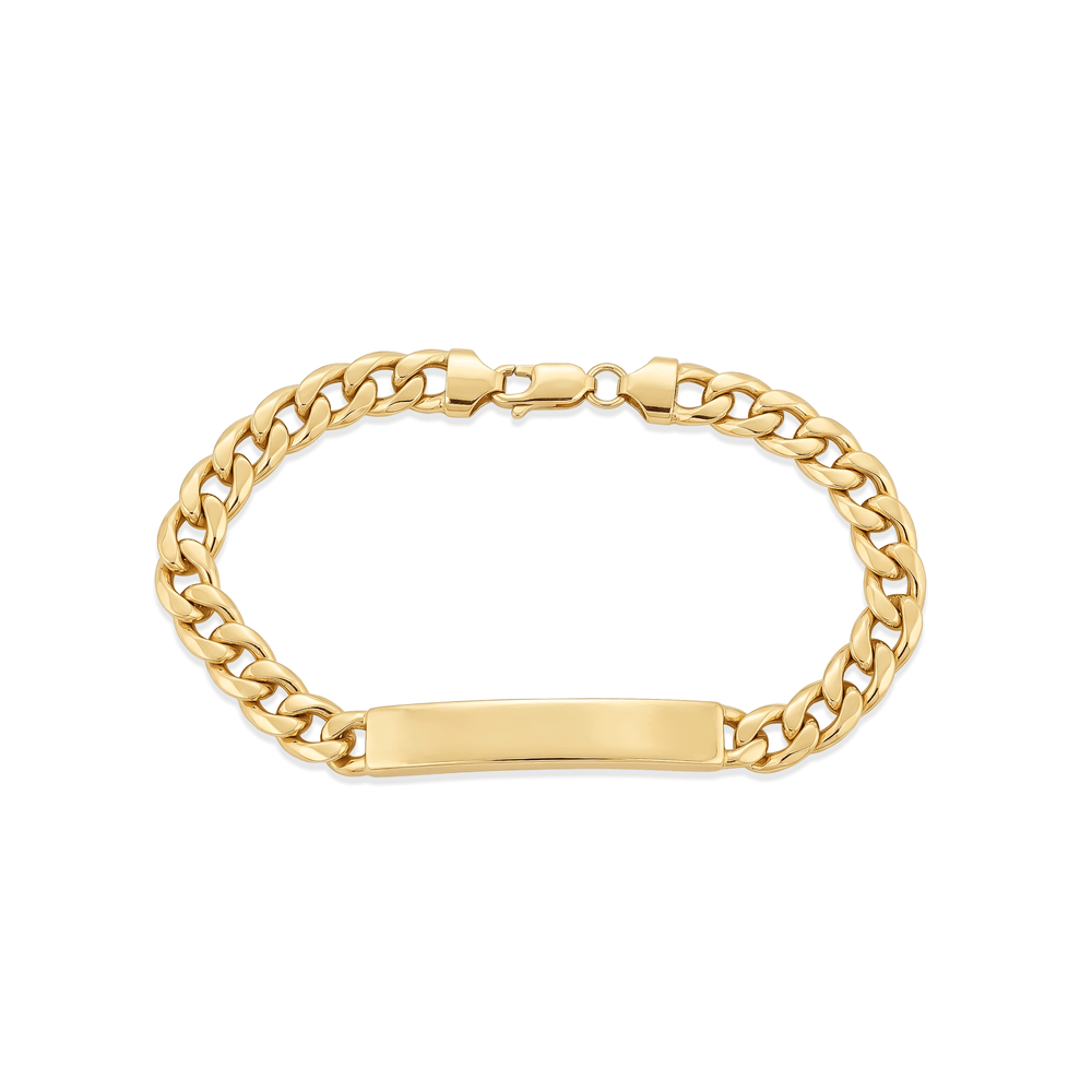 Gold Jewellery Gold Engravable ID Bracelet