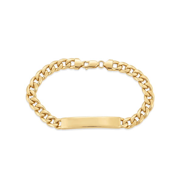 Gold Jewellery Gold Engravable ID Bracelet