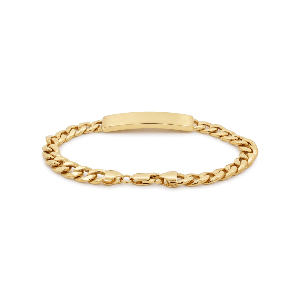 Gold Jewellery Gold Engravable ID Bracelet