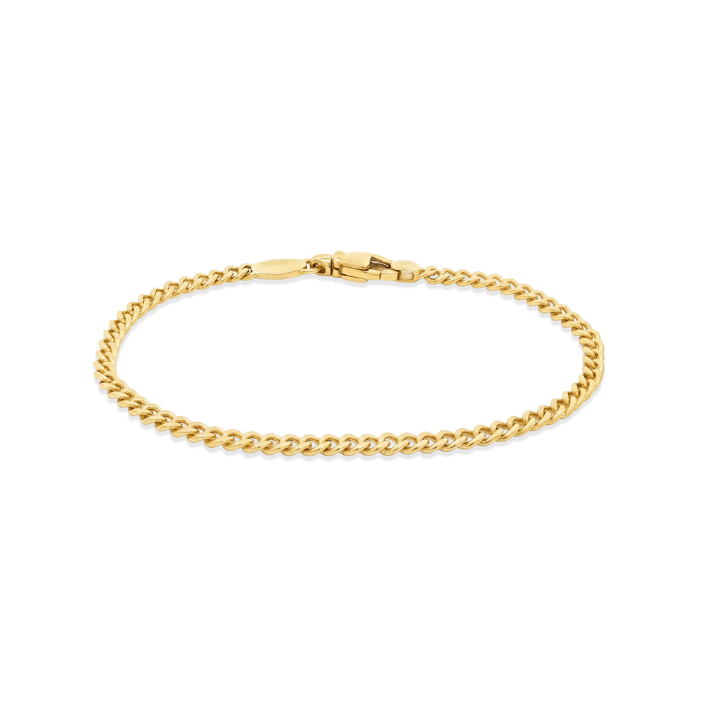 Gold Jewellery Small Link Cuban Bracelet – 18K Gold