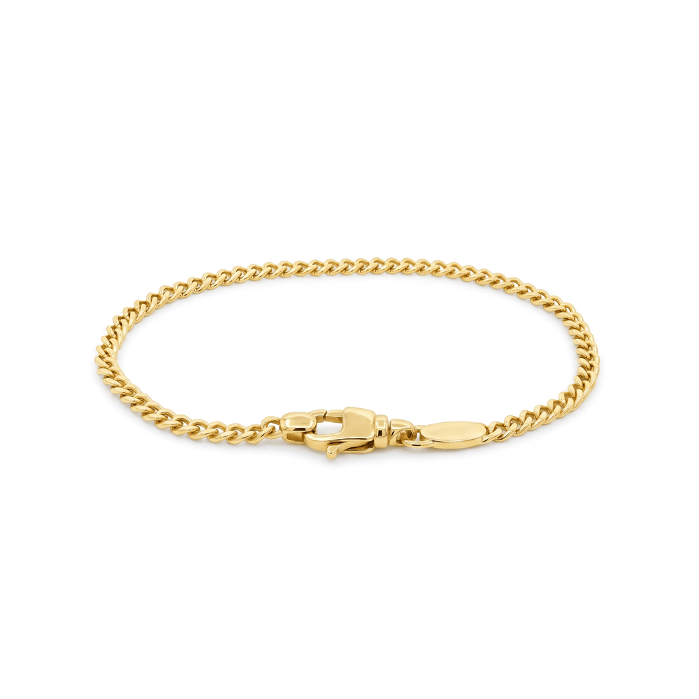 Gold Jewellery Small Link Cuban Bracelet – 18K Gold
