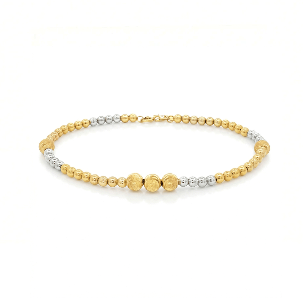 Gold Beaded Bracelet – 18K Gold