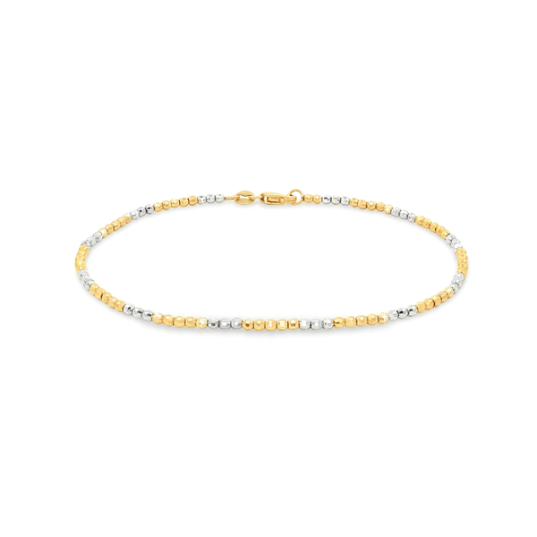 Two-Tone Bedeed Gold Bracelet – 18K Luxury Design